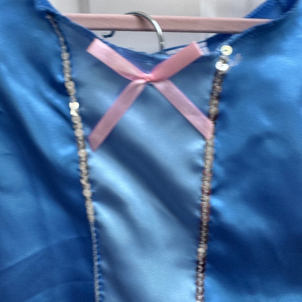 NWOT Disney Girls Size 4 - 6 Cinderella Blue and Pink 2 Piece Dress Up Costume - Picture 3 of 11